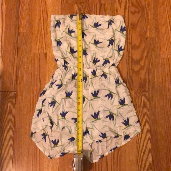 Strapless romper in BOP print - Picture 3 of 4